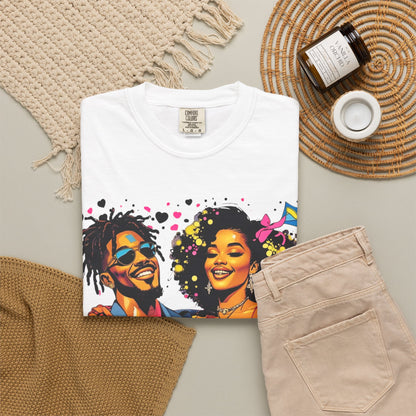 Retro Funk Couple T-Shirt — “Good Inside” Graphic Tee